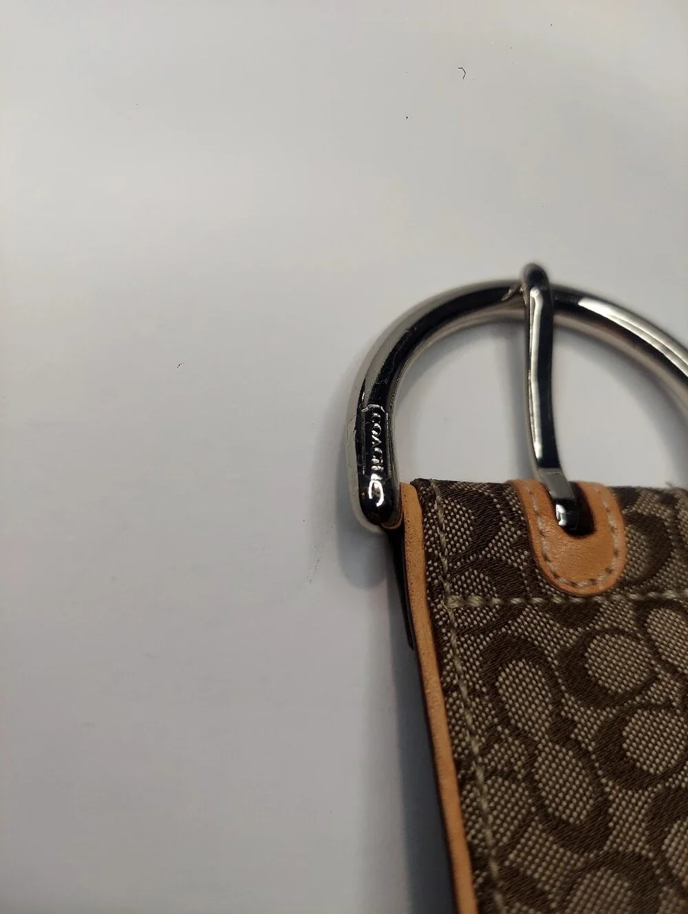 Coach Signature Canvas Belt